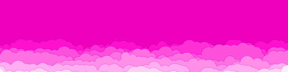 Abstract Color Clouds Sky Generative Art background illustration