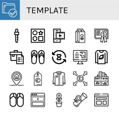template icon set