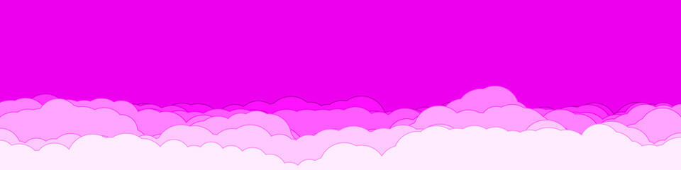 Abstract Color Clouds Sky Generative Art background illustration