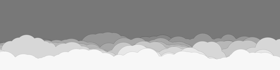 Abstract Color Clouds Sky Generative Art background illustration