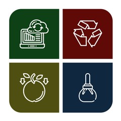 arrows simple icons set