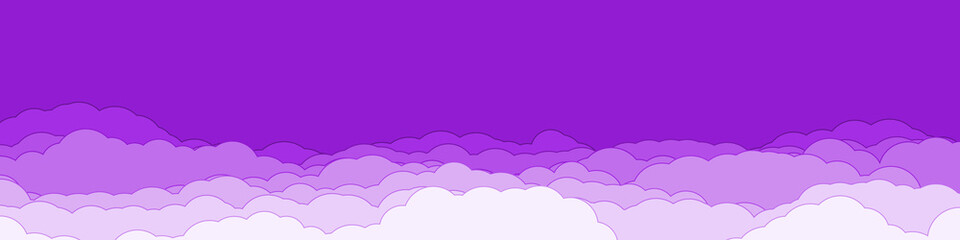 Abstract Color Clouds Sky Generative Art background illustration