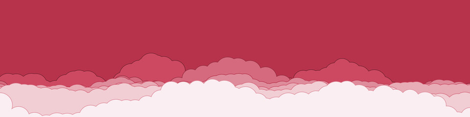 Abstract Color Clouds Sky Generative Art background illustration