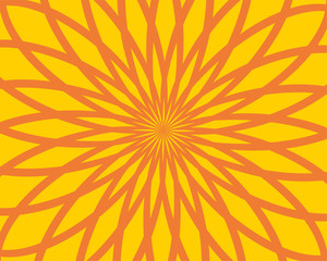 Abstract background. Pattern of color rays and ornament. Vector backdrop templaye.