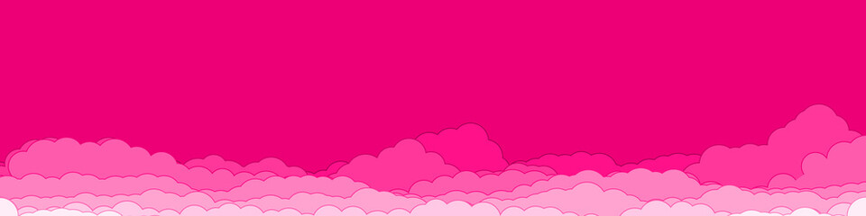 Fototapeta premium Abstract Color Clouds Sky Generative Art background illustration