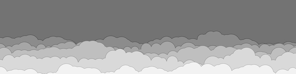 Abstract Color Clouds Sky Generative Art background illustration