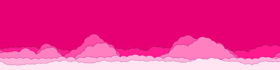 Abstract Color Clouds Sky Generative Art background illustration