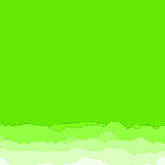 Abstract Color Clouds Sky Generative Art background illustration