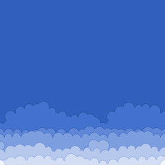 Abstract Color Clouds Sky Generative Art background illustration