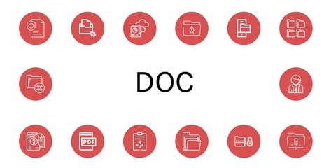 doc simple icons set