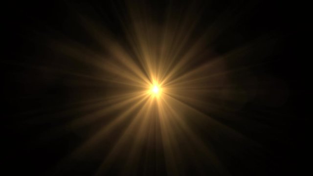 sun light lens flare art animation background