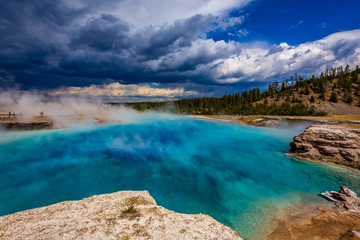 Excelsior Geyser Crater in Yellowstone