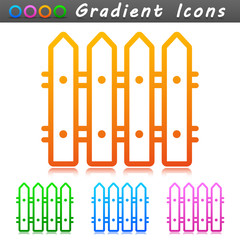 Vector fencing symbol icon design