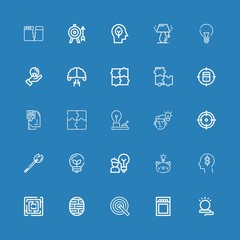 Editable 25 solution icons for web and mobile