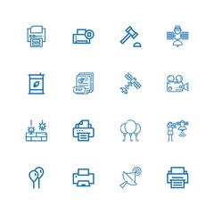 Editable 16 glossy icons for web and mobile