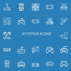 Editable 22 joystick icons for web and mobile