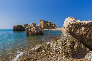 Aphrodite rock in Paphos Cyprus