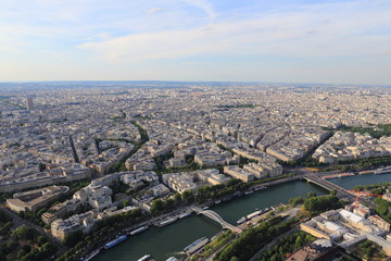 La ville de Paris depuis le dernier étage de la tour Eiffel