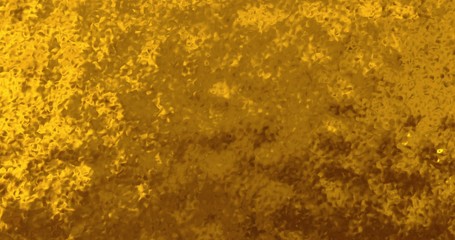 Golden wave liquid background. Glamour satin lava texture 3D rendering 3D illustration