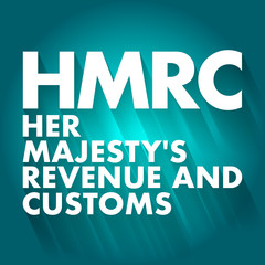 HMRC - Her Majesty's Revenue and Customs acronym, business concept background