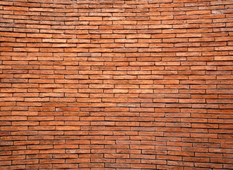 A curve brick wall in Terra Cotta for background and object ideas.