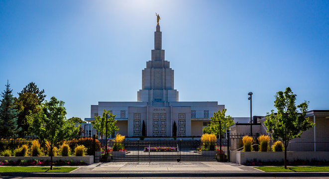 Mormon Temple In Idaho Falls
