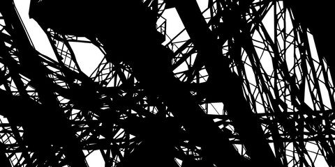 Industrialne tło wektor. © Rzoog