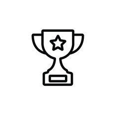 Trophy icon vector