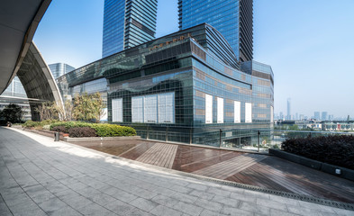 Modern buildings in urban skyscrapers