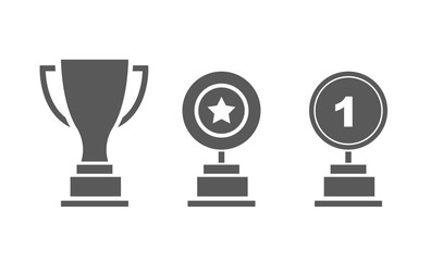 Awards icons set. Vector