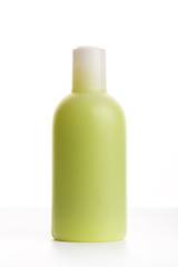 Plastic bottle of household cleaning product isolated on a white background. cosmetic product. House cleaning