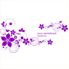 Flower background for your simple text