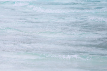Wave of water in the pool.