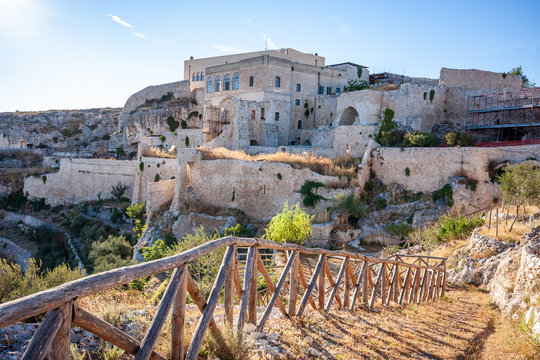 Hermitage of Pulsano in the Gargano national park near Monte Sant'Angelo. Apulia, Italy