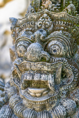 Ancient Balinese statue at the temple