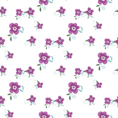Fashionable cute pattern in nativel flowers. Floral seamless background for textiles, fabrics, covers, wallpapers, print, gift wrapping or any purpose.