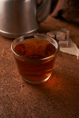 glass of red tea