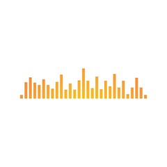 Sound waves vector illustration