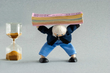 The load of money supply presses on the shoulders of a person .... the concept of 