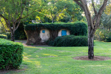 Israeli bomb shelter hidden in the forest