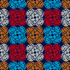 Polka dots ornament. Hatch. Seamless pattern. Vector illustration for web design or print.