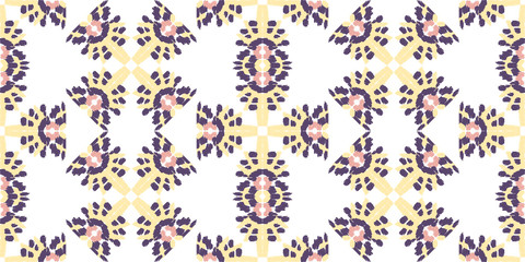 Old style ikat color etnical tribal hand - drawn pattern navajo motif for packing, wallpaper, batik background