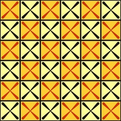 Abstract geometric seamless pattern origins from ancient Egypt.