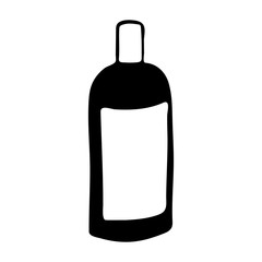 Skin care cosmetic hand drawn vector illustration. Cream, parfume, Serum drop and Face gel or lotion icons. 24 hour face care cream protection. Medical skin cosmetic.