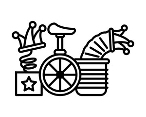 icons april fools day on white background © djvstock
