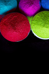 Happy holi. Concept Indian color festival called Holi with copy space