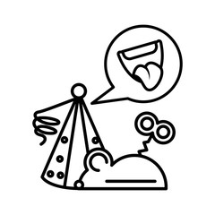 icons april fools day on white background © djvstock