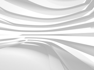 Abstract White Architecture Design Concept