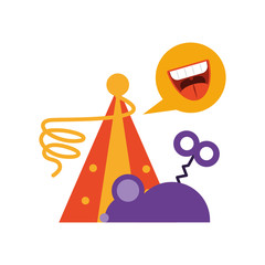 icons april fools day on white background © djvstock