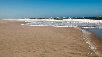 The Danish west coast that is filled high waves